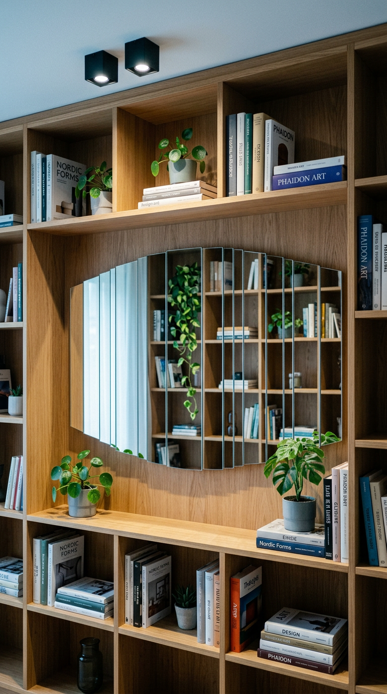 AI product shot of Large Rectangular Wall Mirror