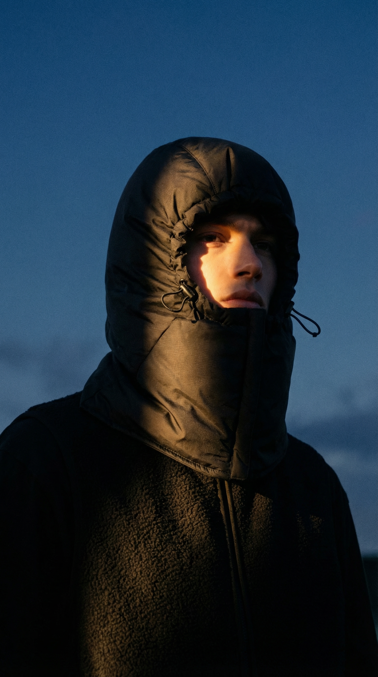AI product shot of Terma down balaclava