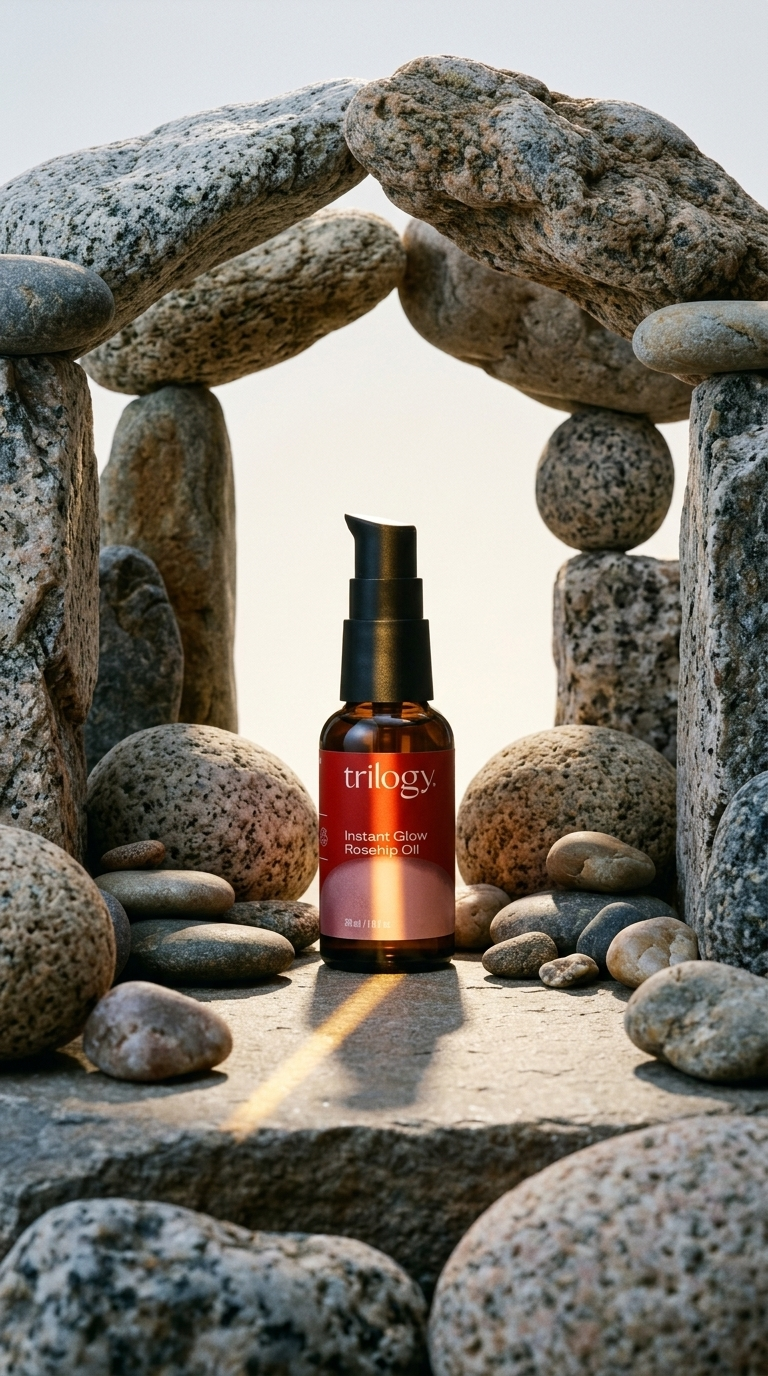 AI product shot of Instant Glow Rosehip Oil