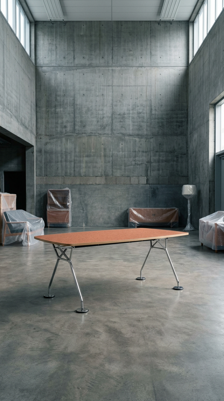 AI product shot of Tecno Nomos Design Tafel – ontwerp Norman Foster