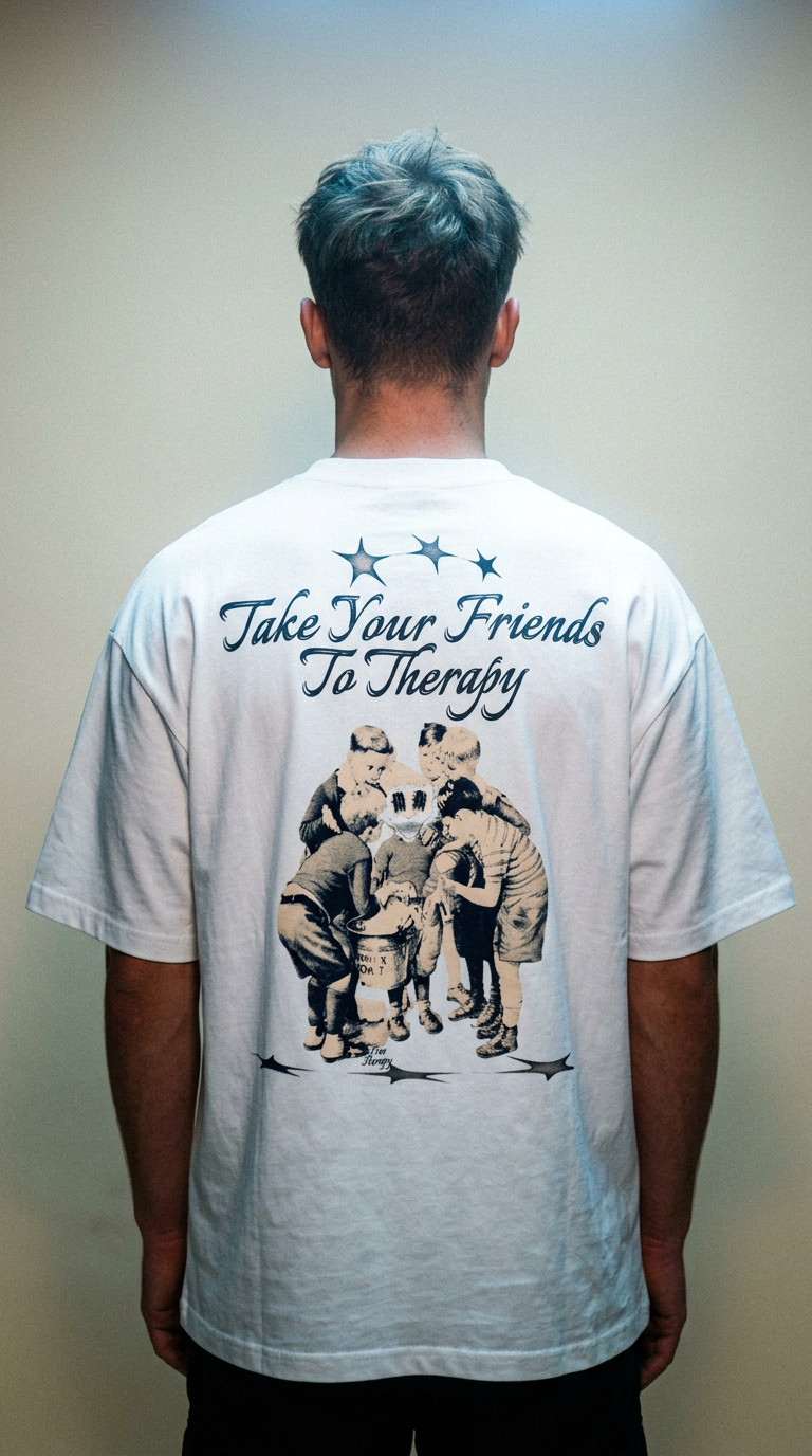 AI product shot of Take Your Friends Tee
