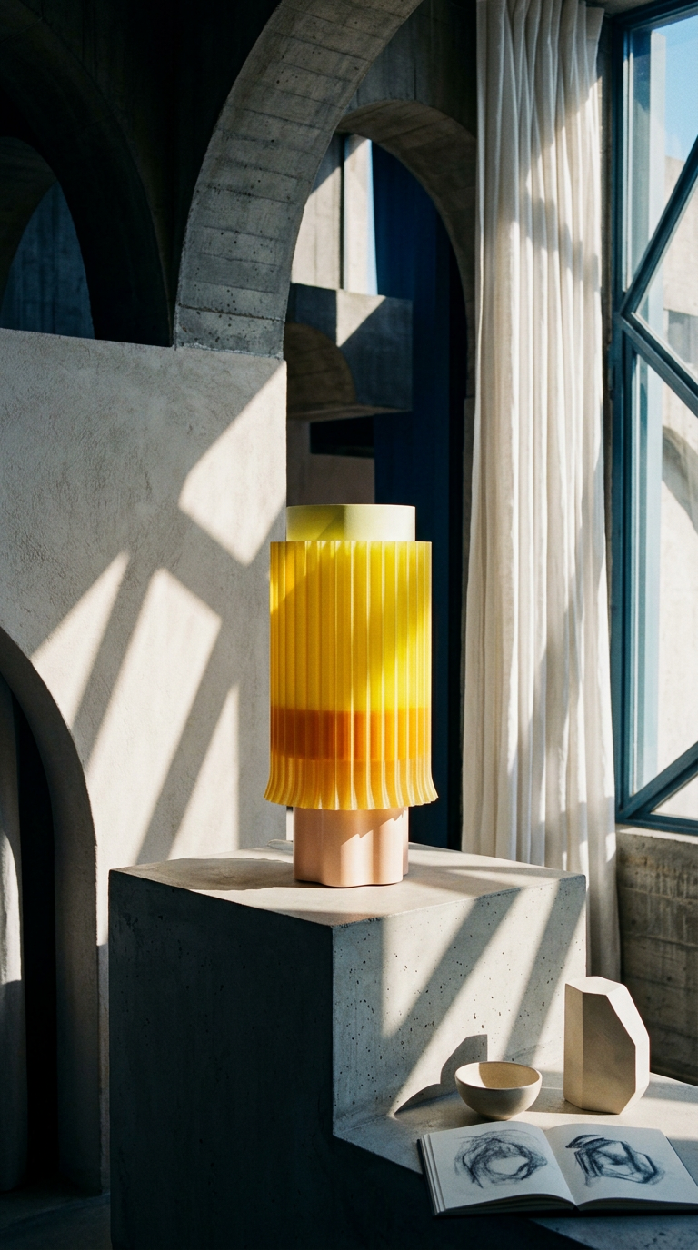 AI product shot of SILO - table lamp - Amélie