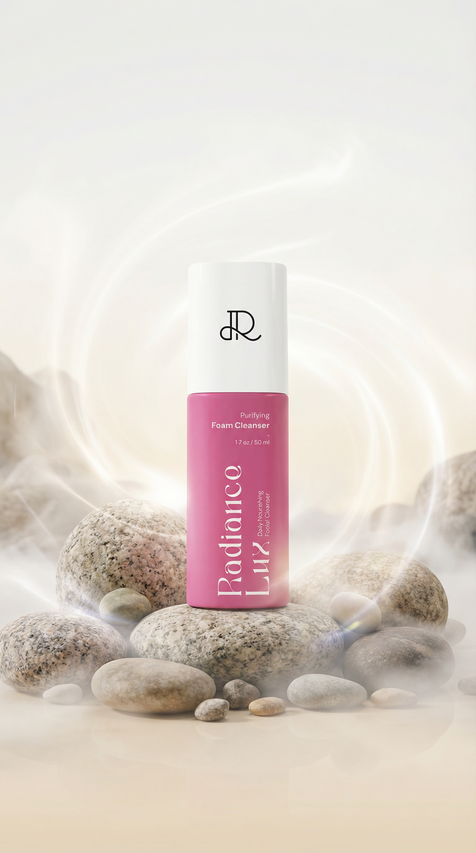 AI product shot of Purifying Foam Cleanser – Best Gentle Foaming Face Wash