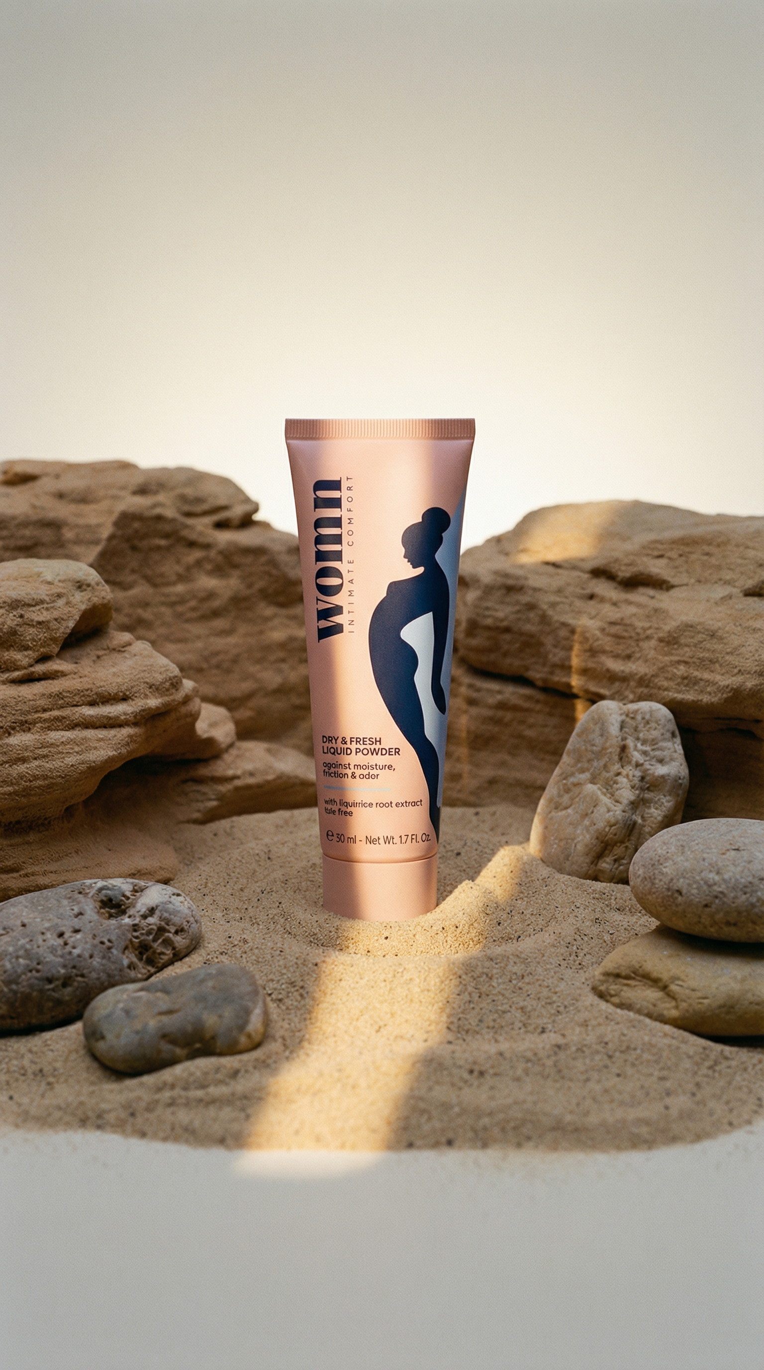 AI product shot of Dry & Fresh Liquid Powder - 50 ml