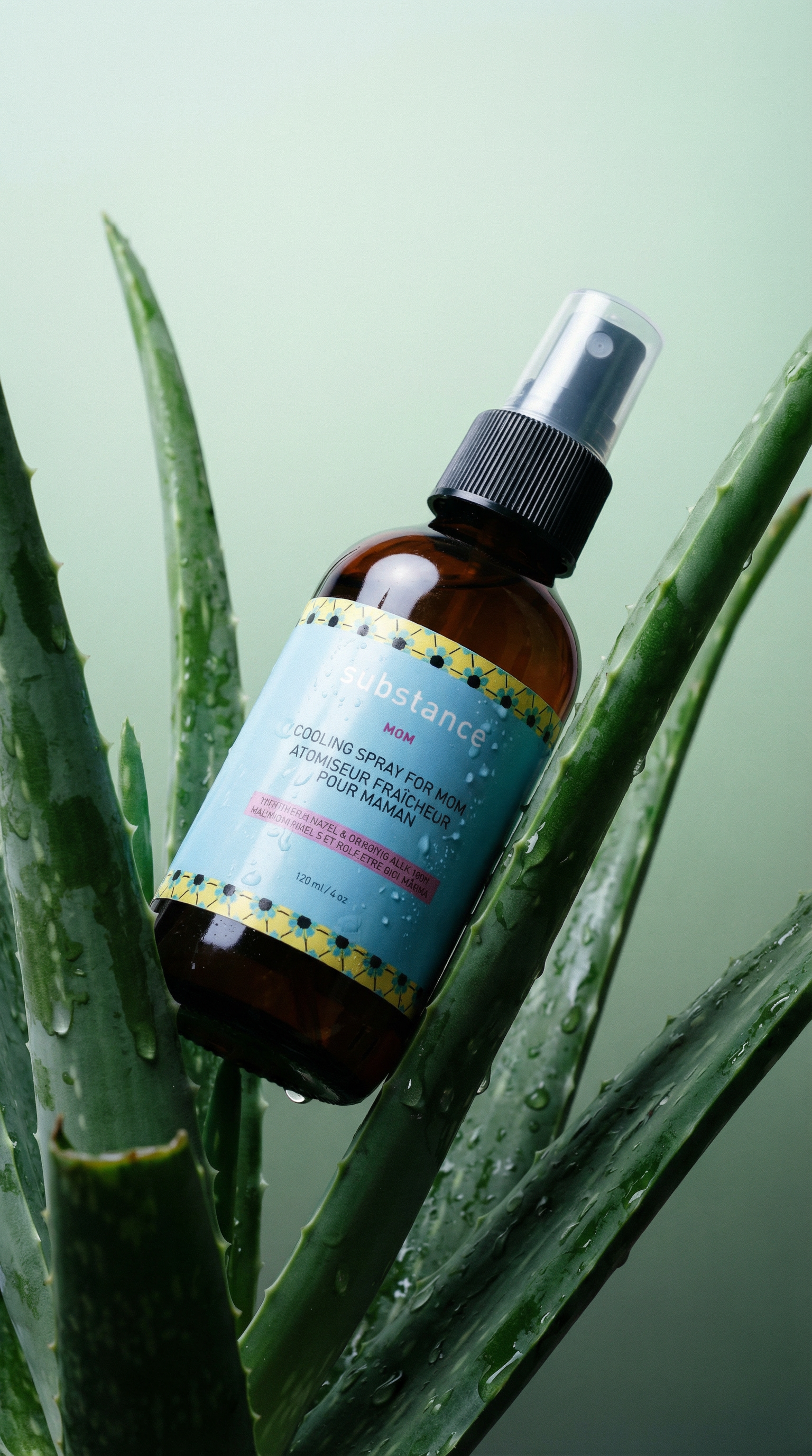 AI product shot of Cooling Spray for Mom