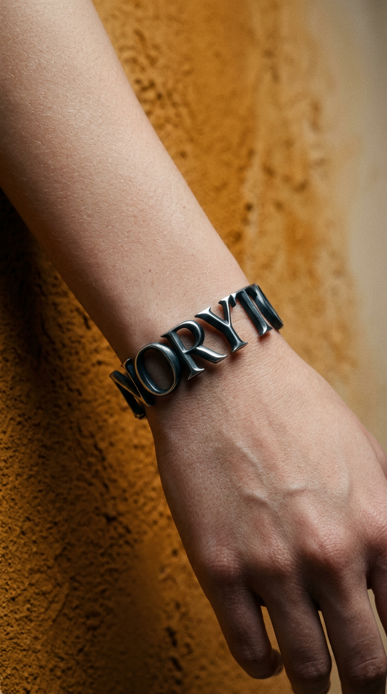 AI product shot of Персонализирана гривна със снимка