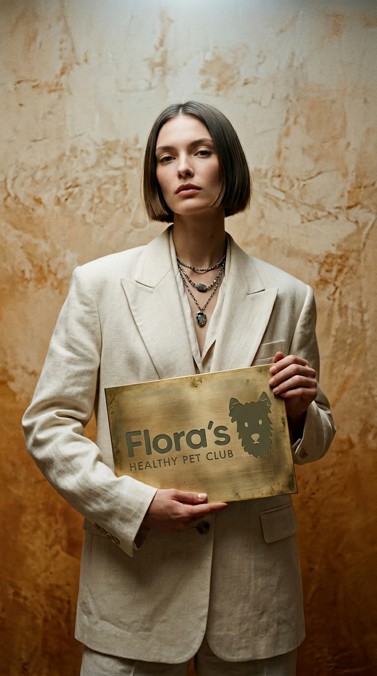 AI product shot of Flora's Healthy Pet Club