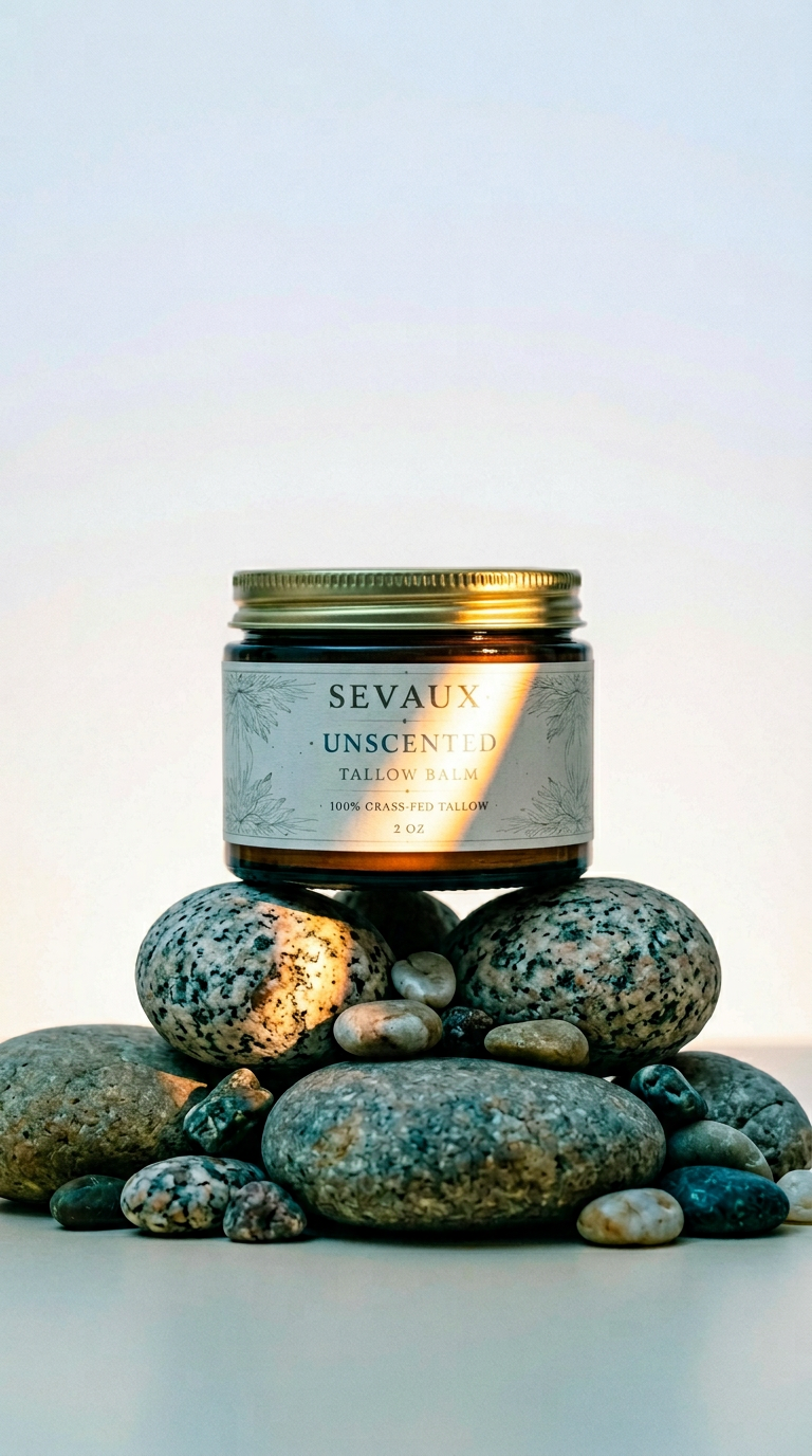 AI product shot of Milk & Honey Tallow Balm