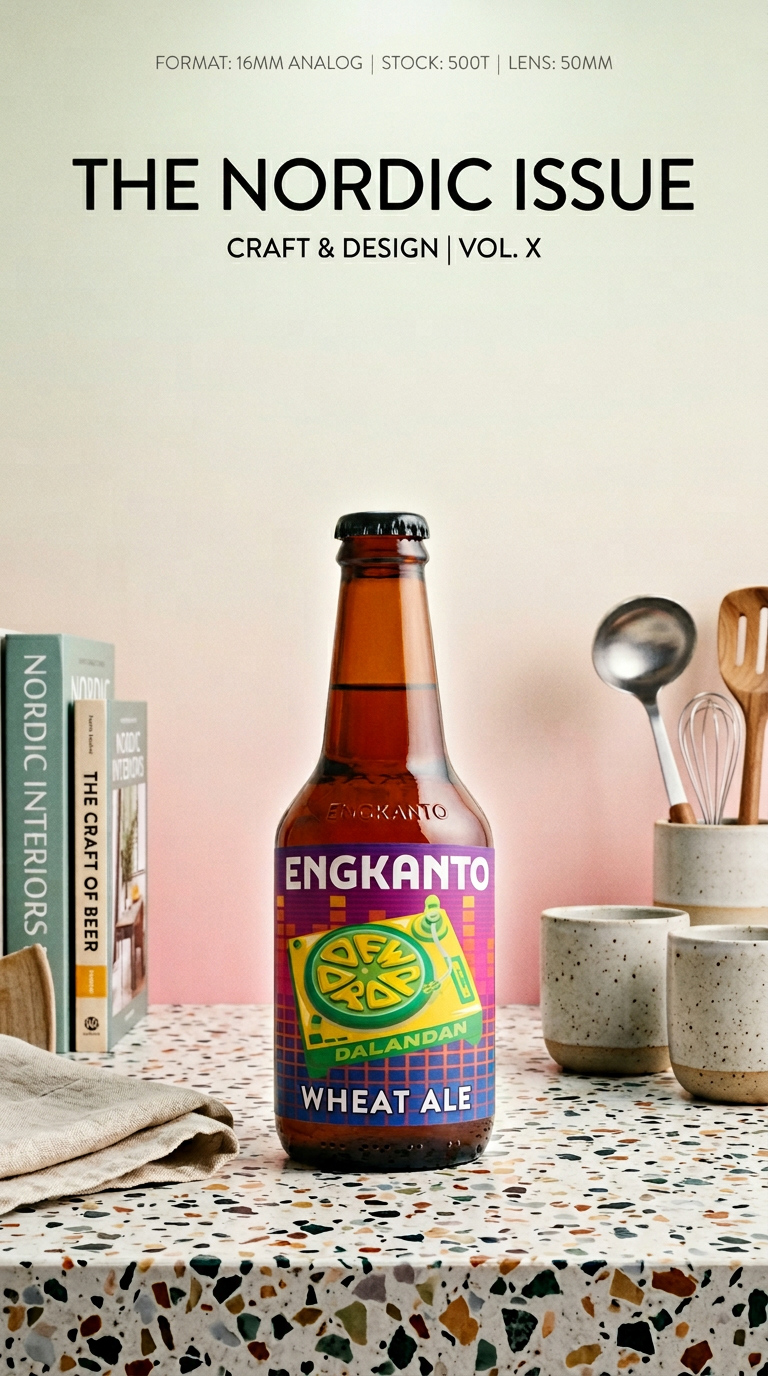 AI product shot of WHEAT ALE