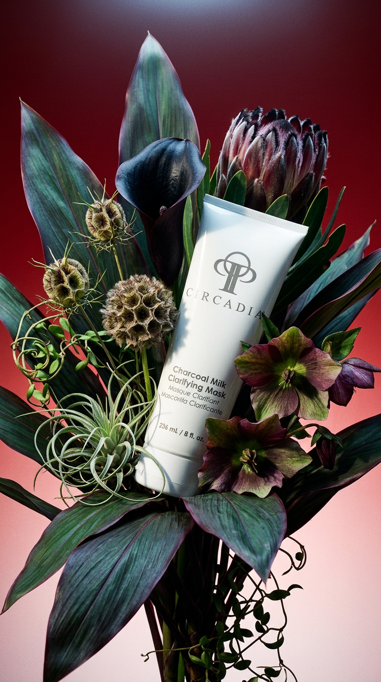 AI product shot of Charcoal Milk Clarifying Mask