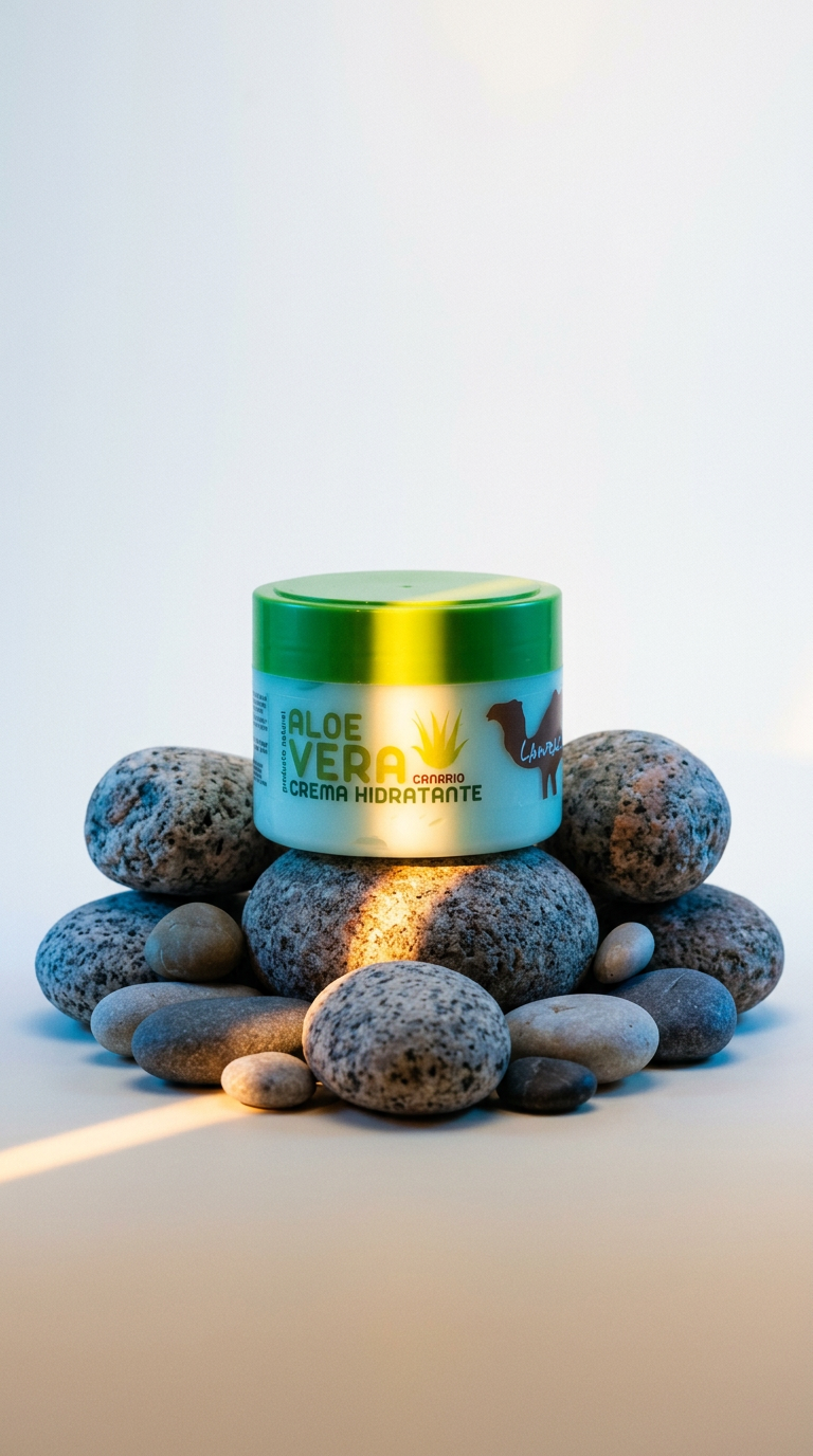 AI product shot of Crema Hidratante Aloe Vera Lanzarote 250ml