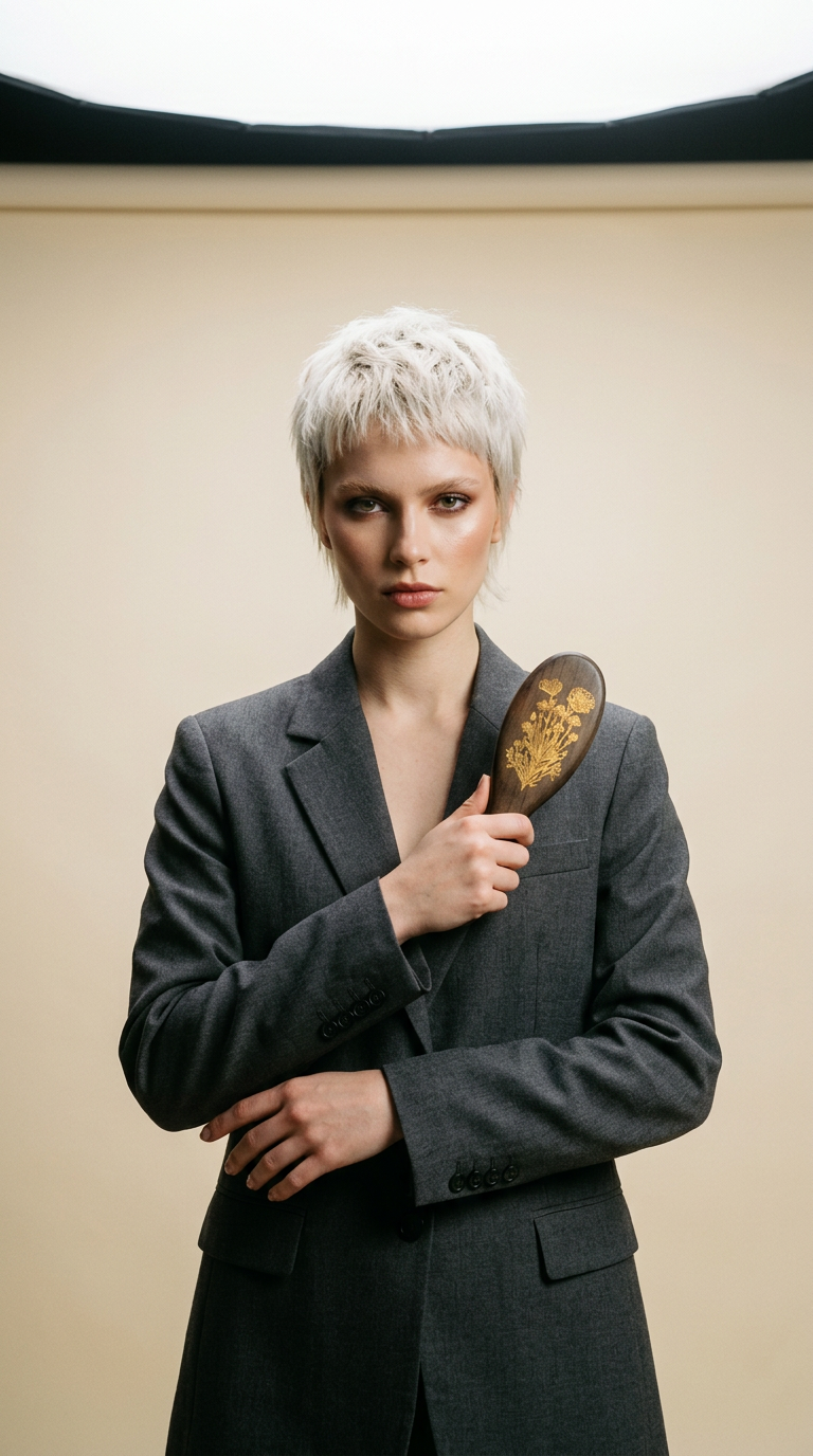 AI product shot of Floral Mini Brush