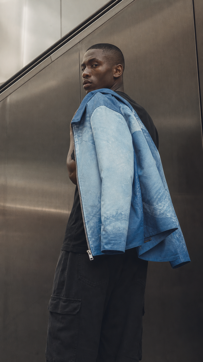 AI product shot of Twin Visions Horizon Jacket