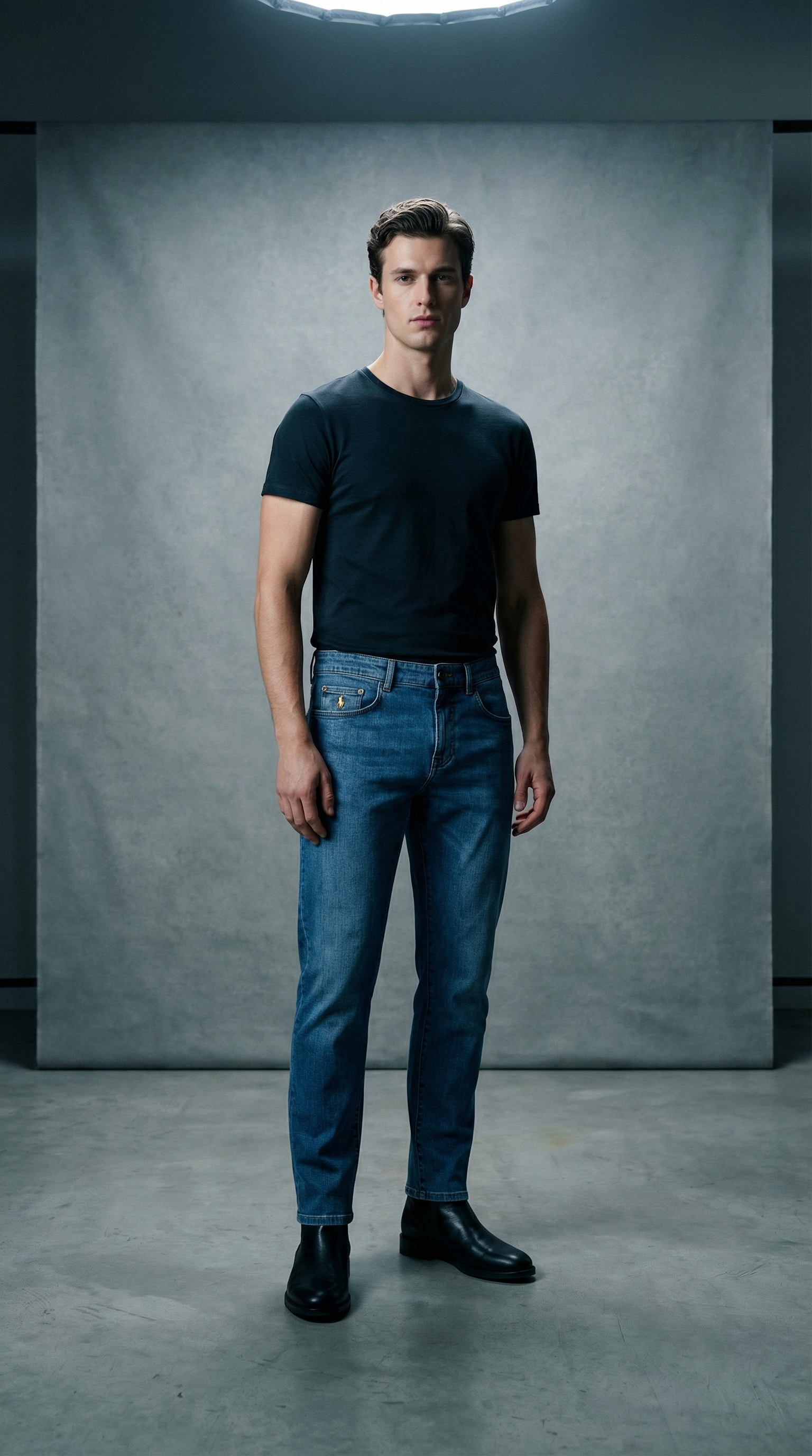 AI product shot of Regular Fit Jeans Medium and Light Wash