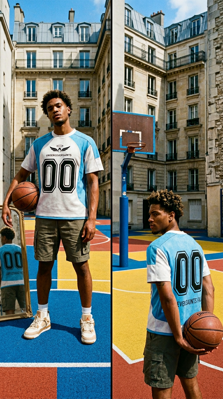 AI product shot of Saintfall ’00 Jersey — UNDERCOVERSAINTS