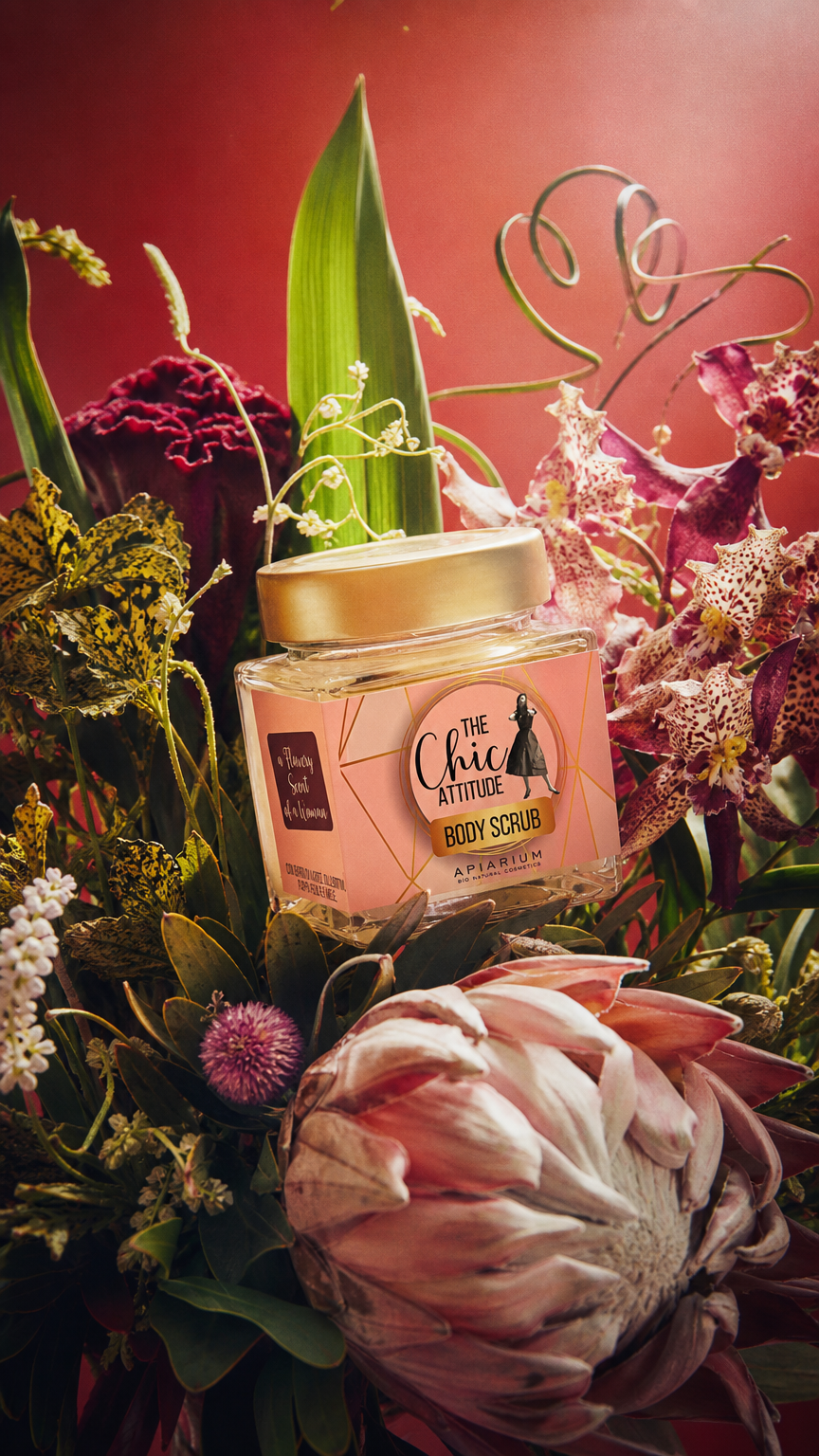 AI product shot of Body scrub The Chic Attitude