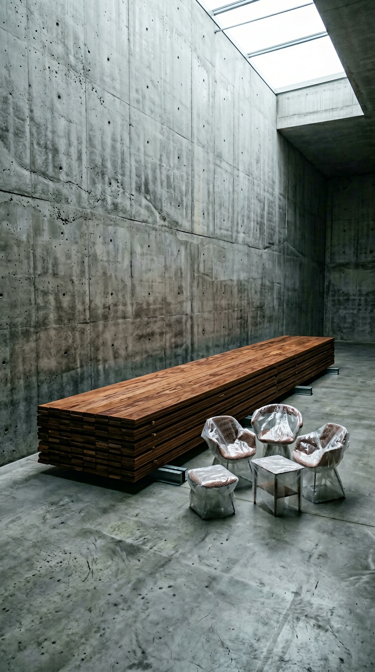 AI product shot of Toasted Pine Decking