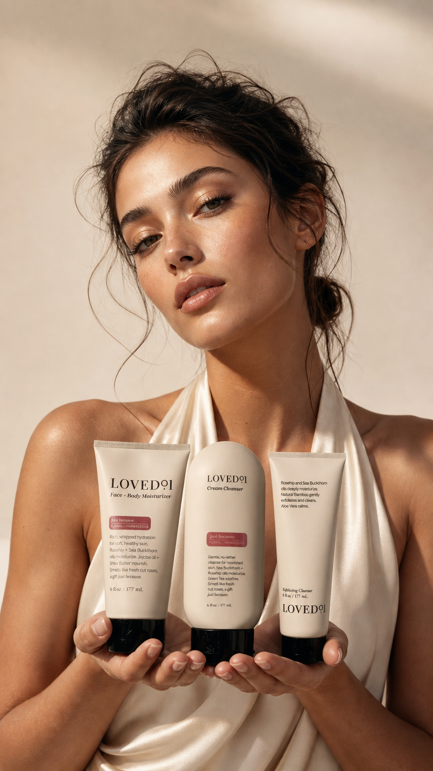 AI product shot of Skin Reset Trio | Fresh Floral