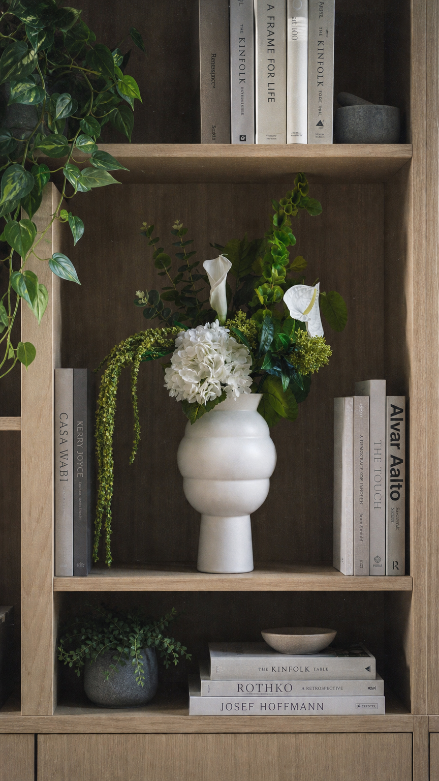 AI product shot of Botanica White Bouquet