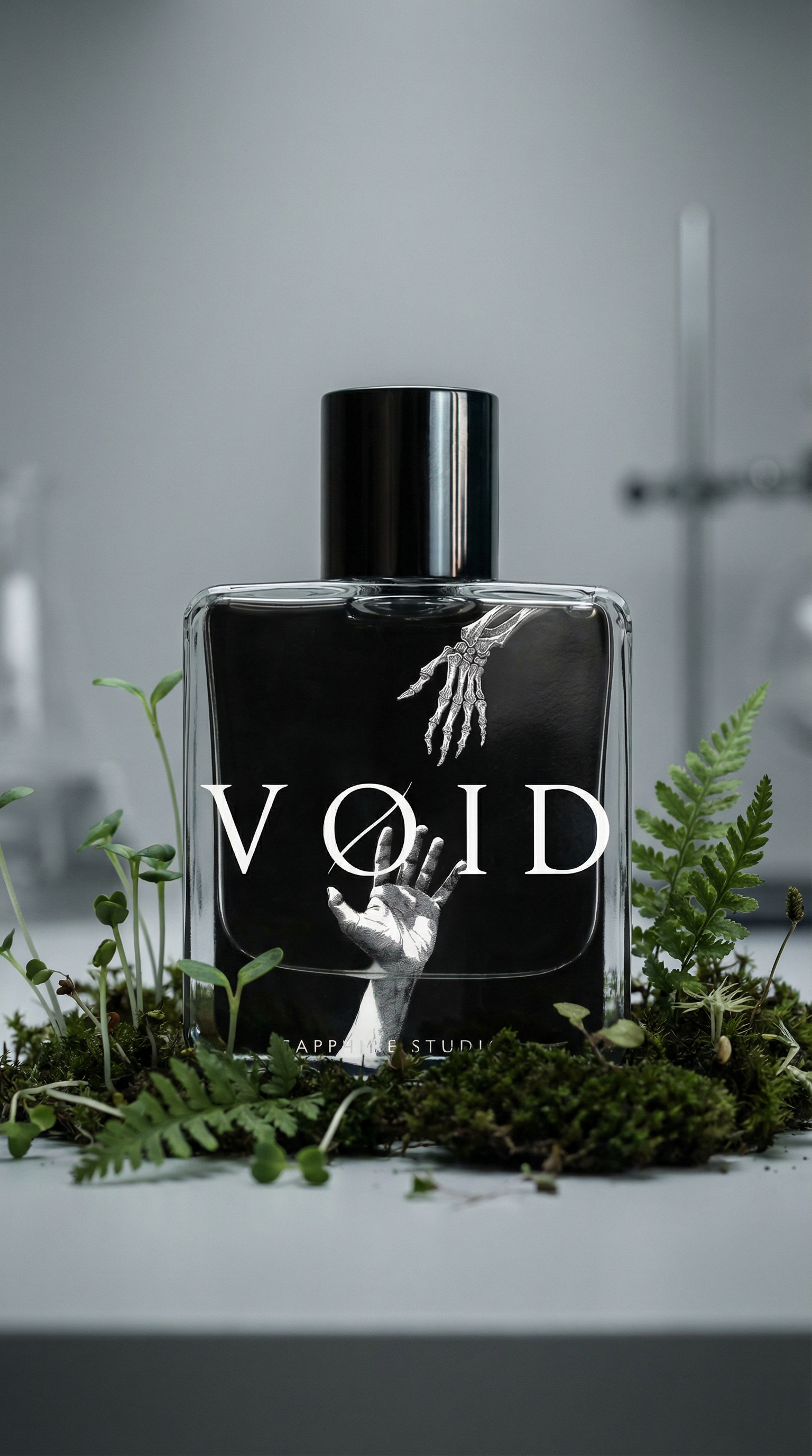 AI product shot of Void Fragrance