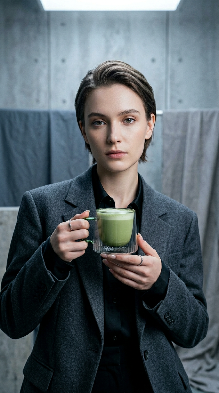 AI product shot of Kairos Coffee Cup | Green