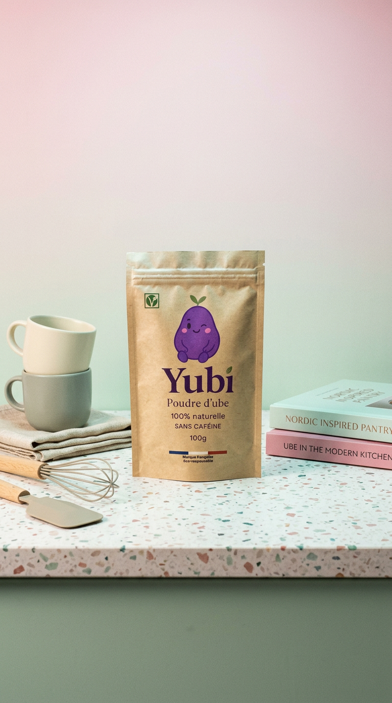 AI product shot of Poudre d'Ube Pure