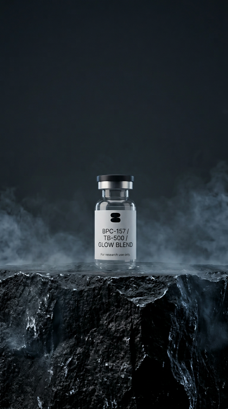 AI product shot of Elara Premium Research Peptides