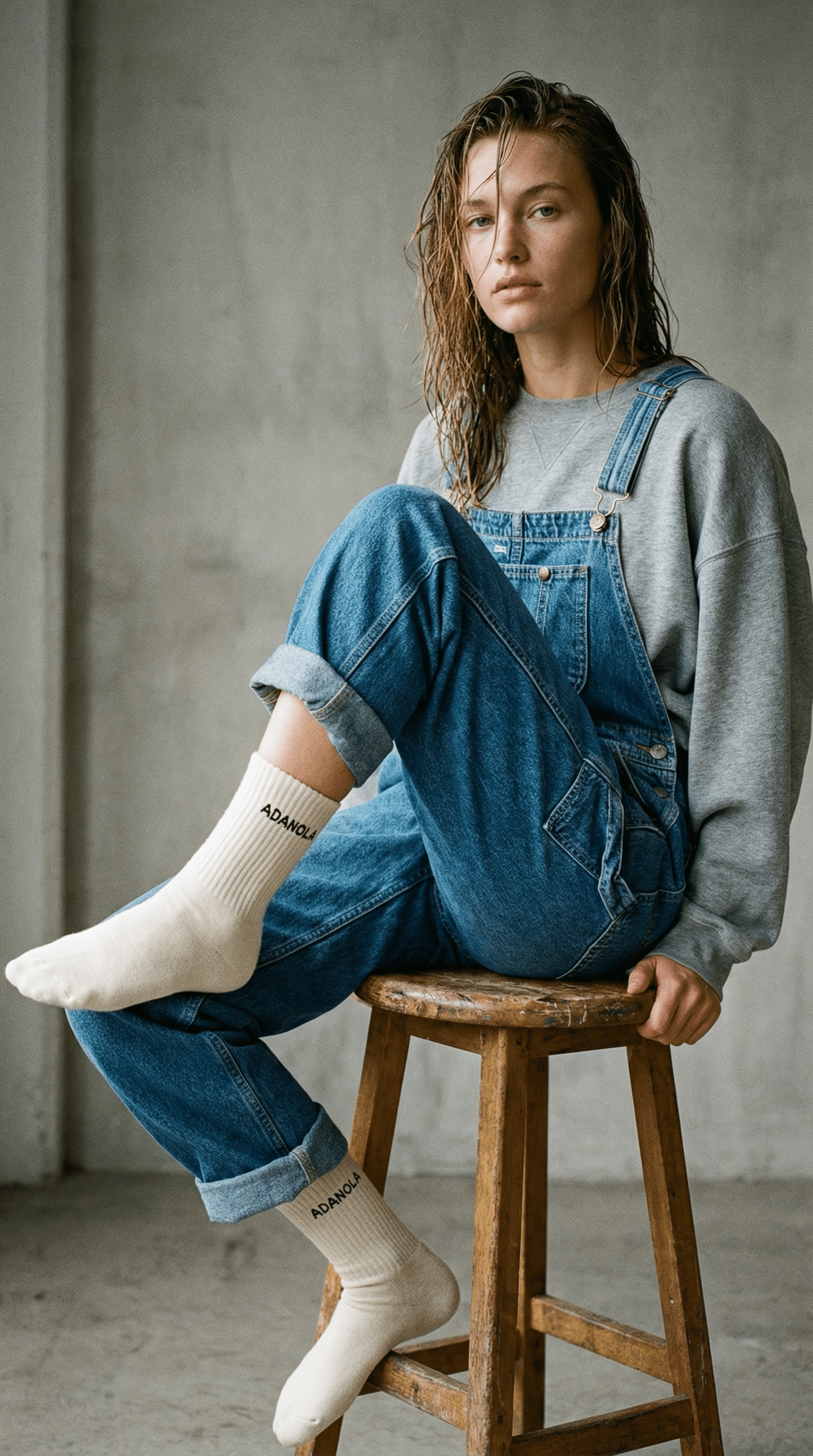 AI product shot of Socks - Cream