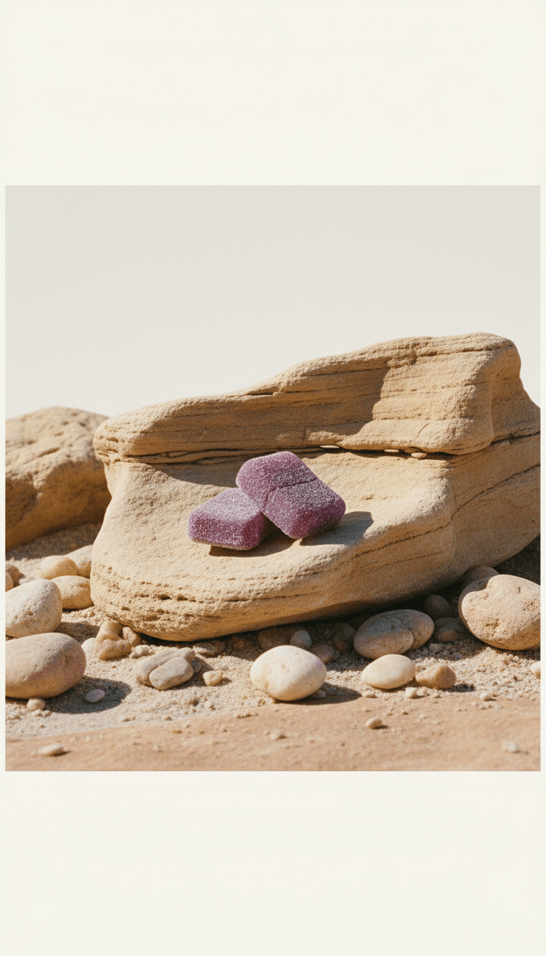 AI product shot of Huckleberry Playful Gummies - 10mg THC