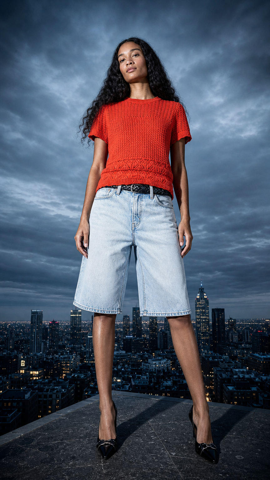 AI product shot of Levi's® Women's Isabelle Crochet Short-Sleeve Sweater