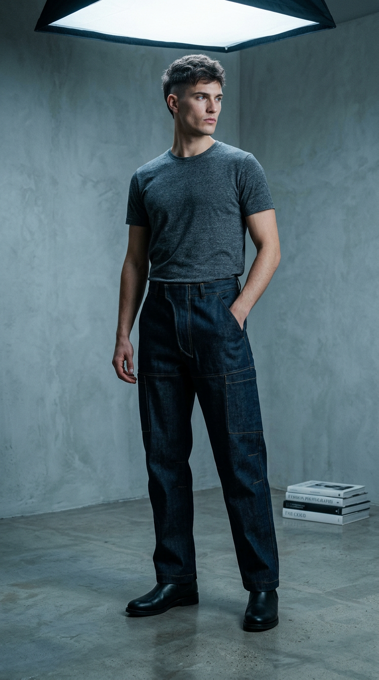 AI product shot of Winfield 5 Pocket Jeans
