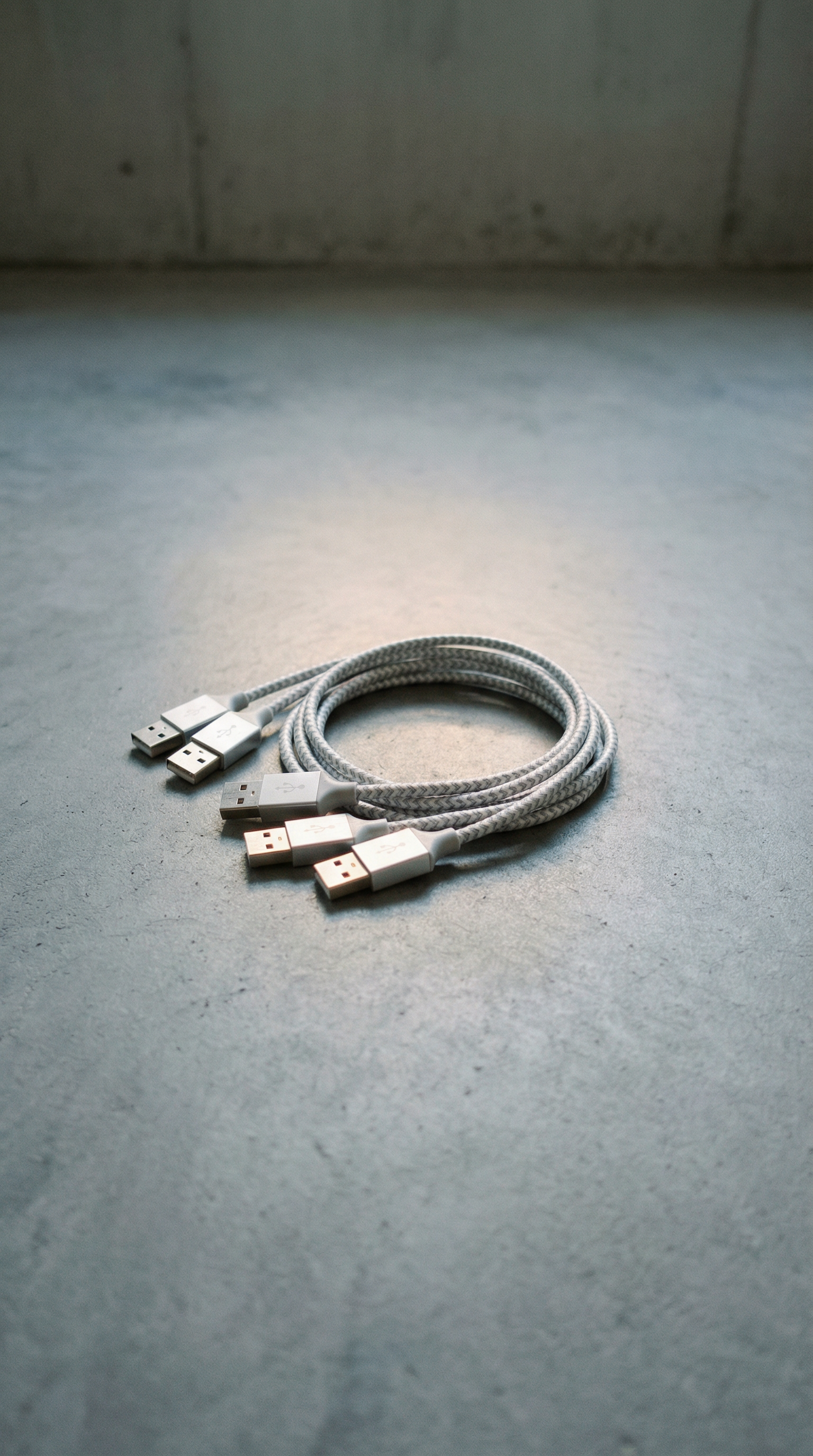 AI product shot of iPhone Charger 3 Pack 10 ft Apple MFi Certified Lightning Nylon Braided Cable Fast Charging Cord Compatible with iPhone 13 12 11 Pro Max XR XS X 8 7 6 Plus SE iPad and More