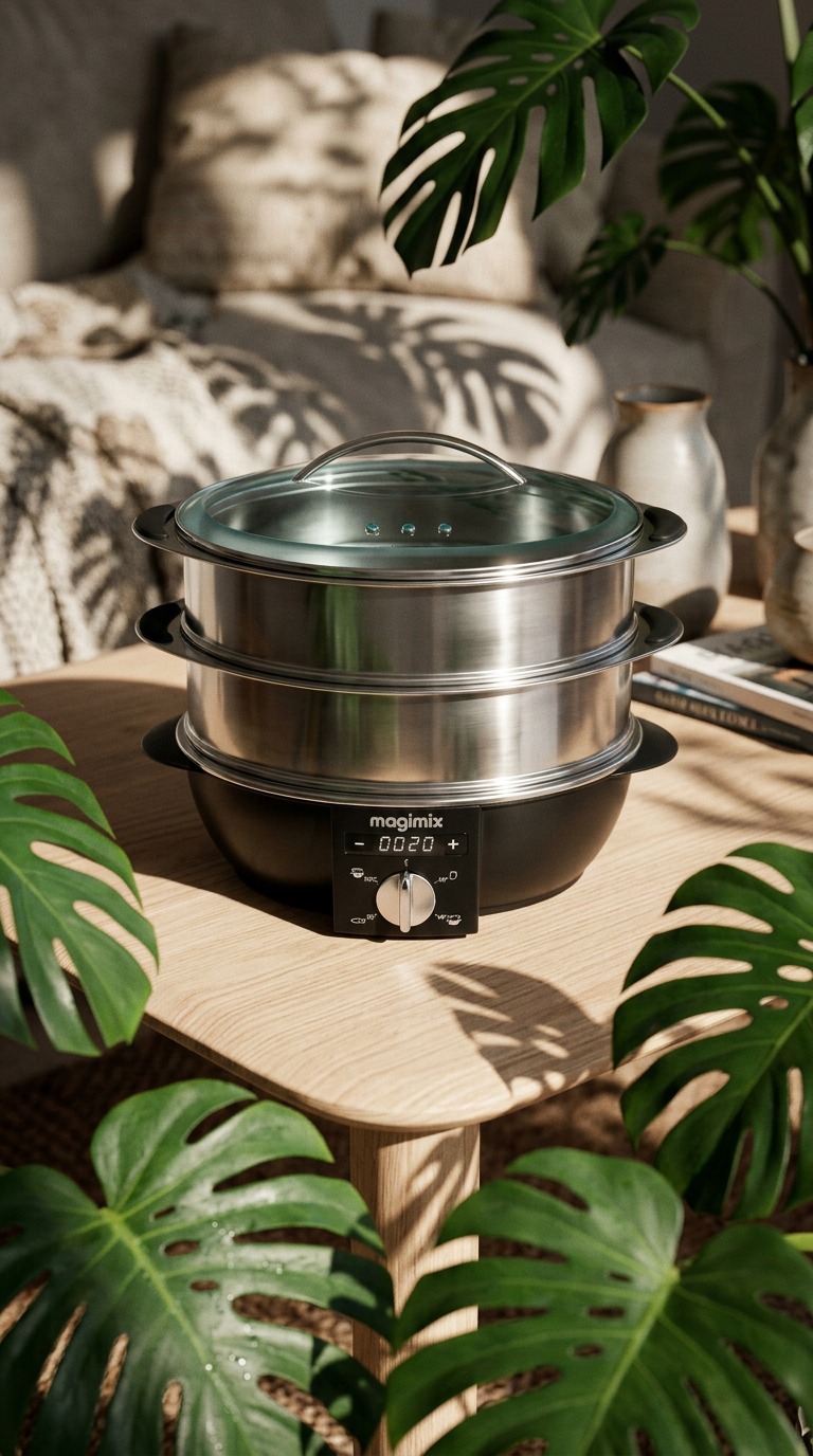 AI product shot of MULTIFUNCTION STEAMER