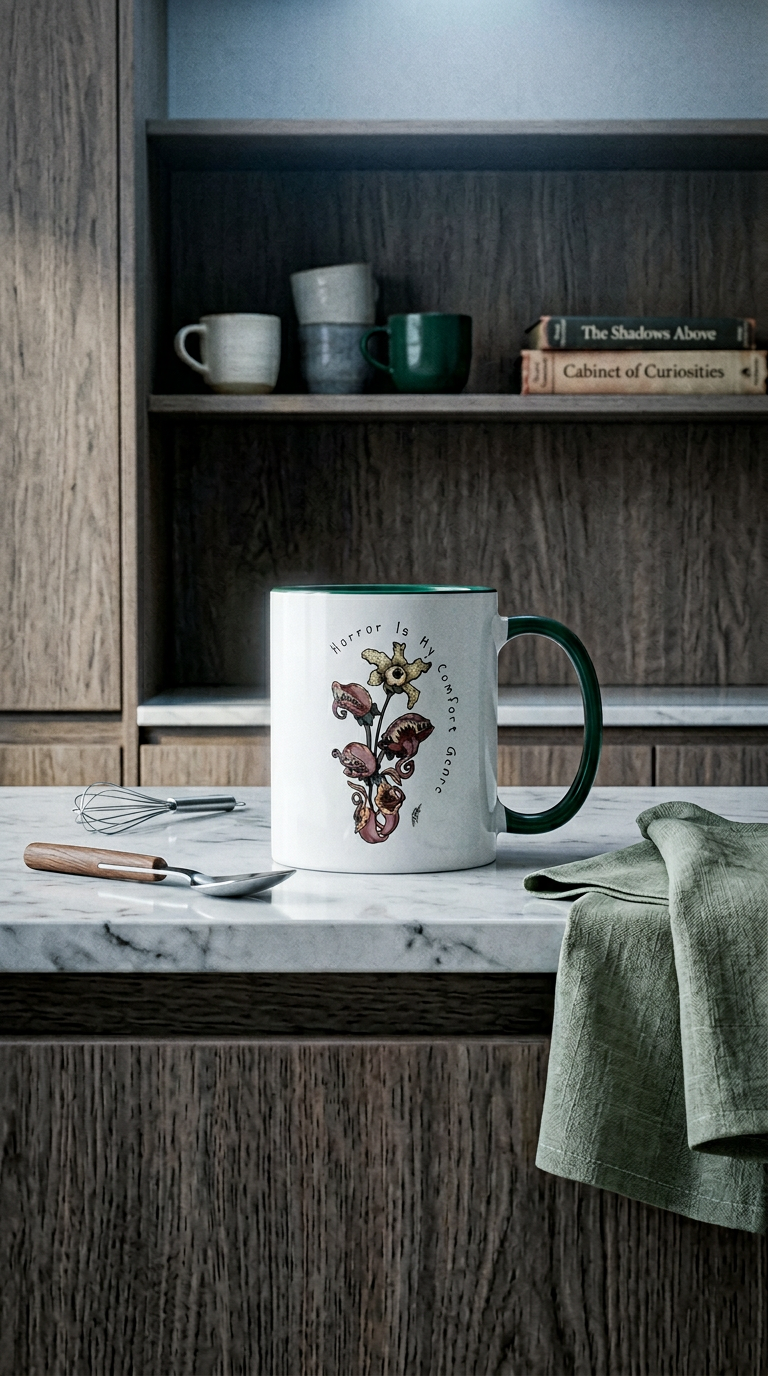 AI product shot of Plant Horror Mug