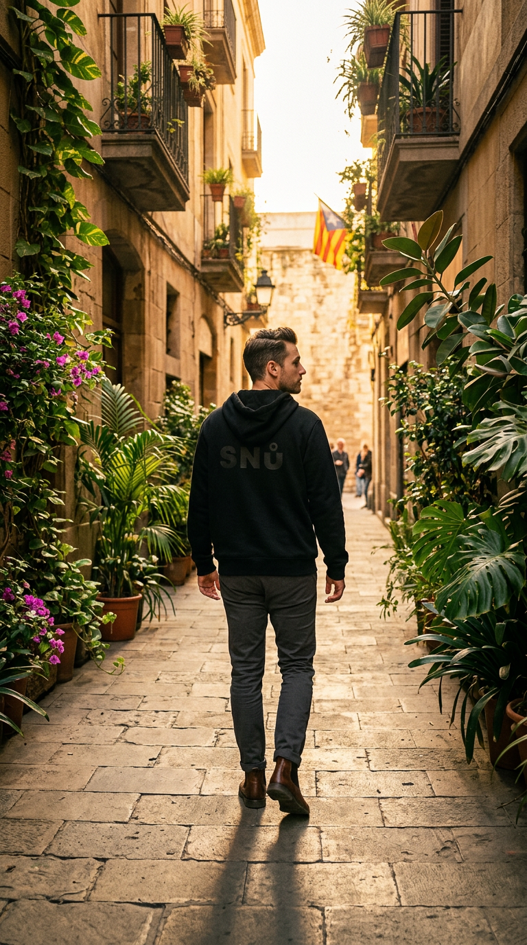 AI product shot of Stealth Hoodie (Zipped)