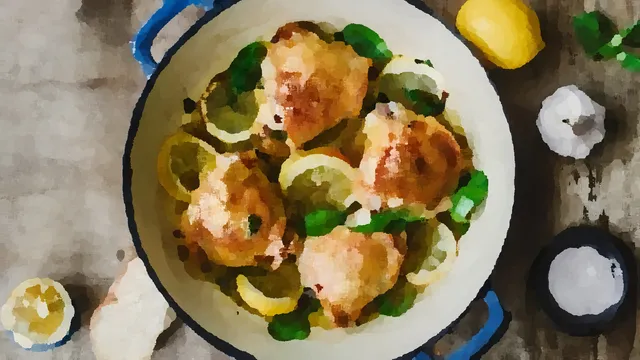 鶏肉とレモンのハーブ焼き