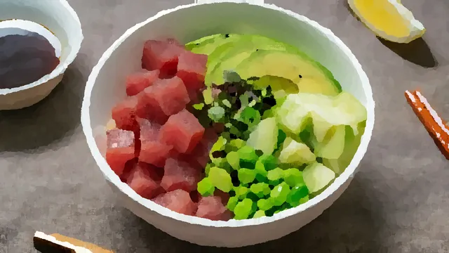 🐟マグロとアボカドのポキ丼🐟