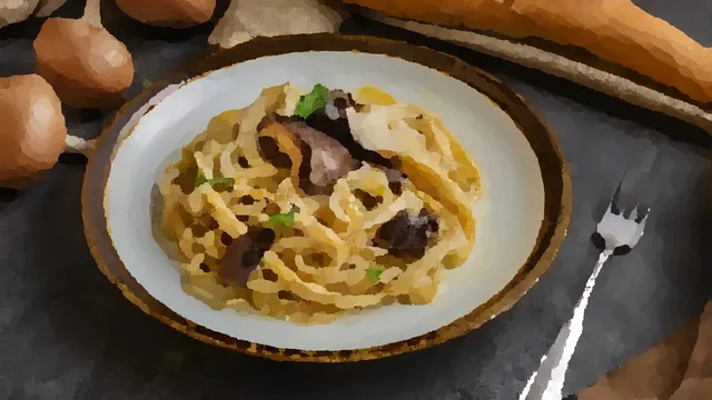 【ポルチーニ茸のクリームパスタ】