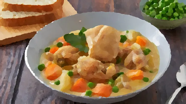 ポーランド風 鶏肉のクリーム煮込み（Kurczak w sosie śmietanowym）