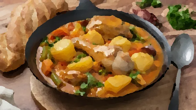 スペイン風鶏肉と野菜の煮込み🇪🇸（Pollo a la Chilindrón）