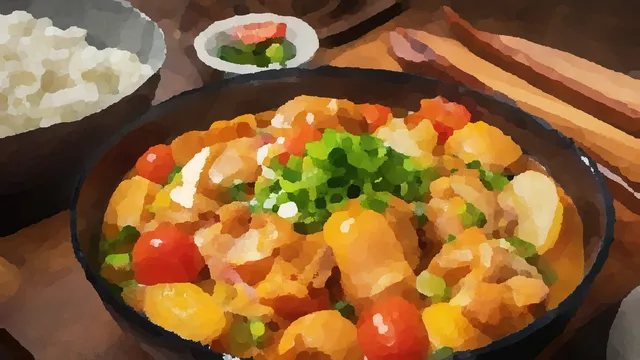 鶏肉と卵の黄金丼