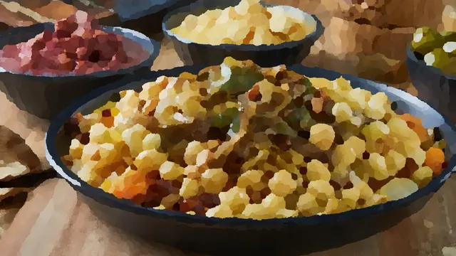 エジプト🇪🇬の国民食 コシャリ 🍳🍚🧅🍅