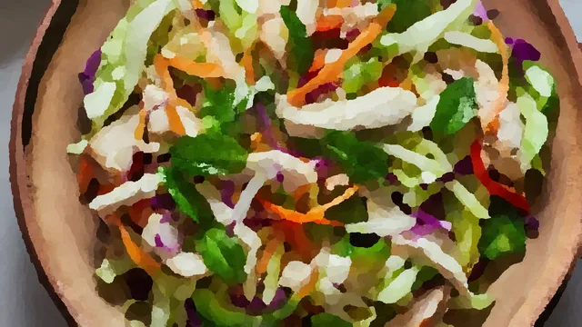 ベトナム風鶏肉とキャベツのサラダ