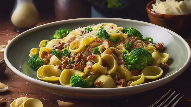 🇮🇹イタリア風サルシッチャとブロッコリーのオレキエッテ