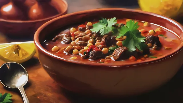 モロッコ🇲🇦風レンズ豆のスープ「ハリーラスープ」