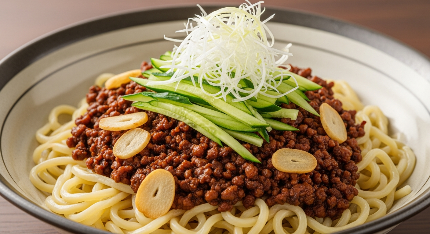 🇨🇳中国の定番家庭料理！ジャージャー麺(炸醬麵) 🥢