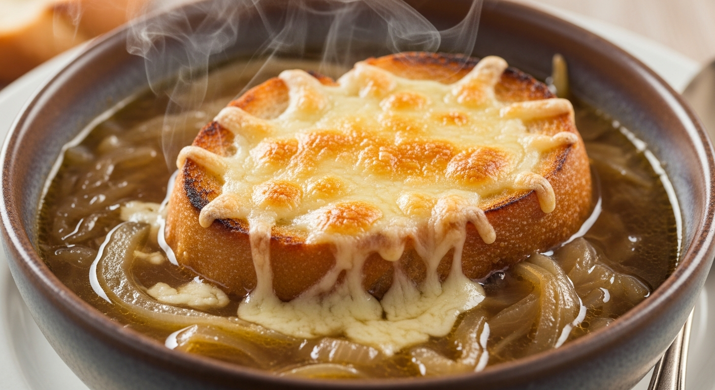 フランス🇫🇷風オニオングラタンスープ