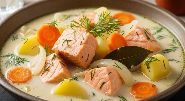 フィンランド風サーモンスープ「ロヒケイット（Lohikeitto）」