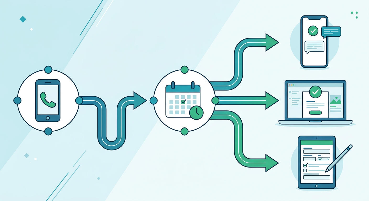 Automated appointment booking flow