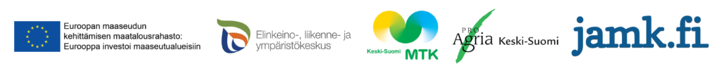 Logokollaasi (EU, ELY, MTK Keski-Suomi, ProAgria Keski-Suomi ja JAMK)